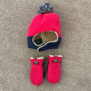 Toddler Winter Hat & Mitten Set